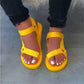 Velcro flat casual sandals - Snapitonline