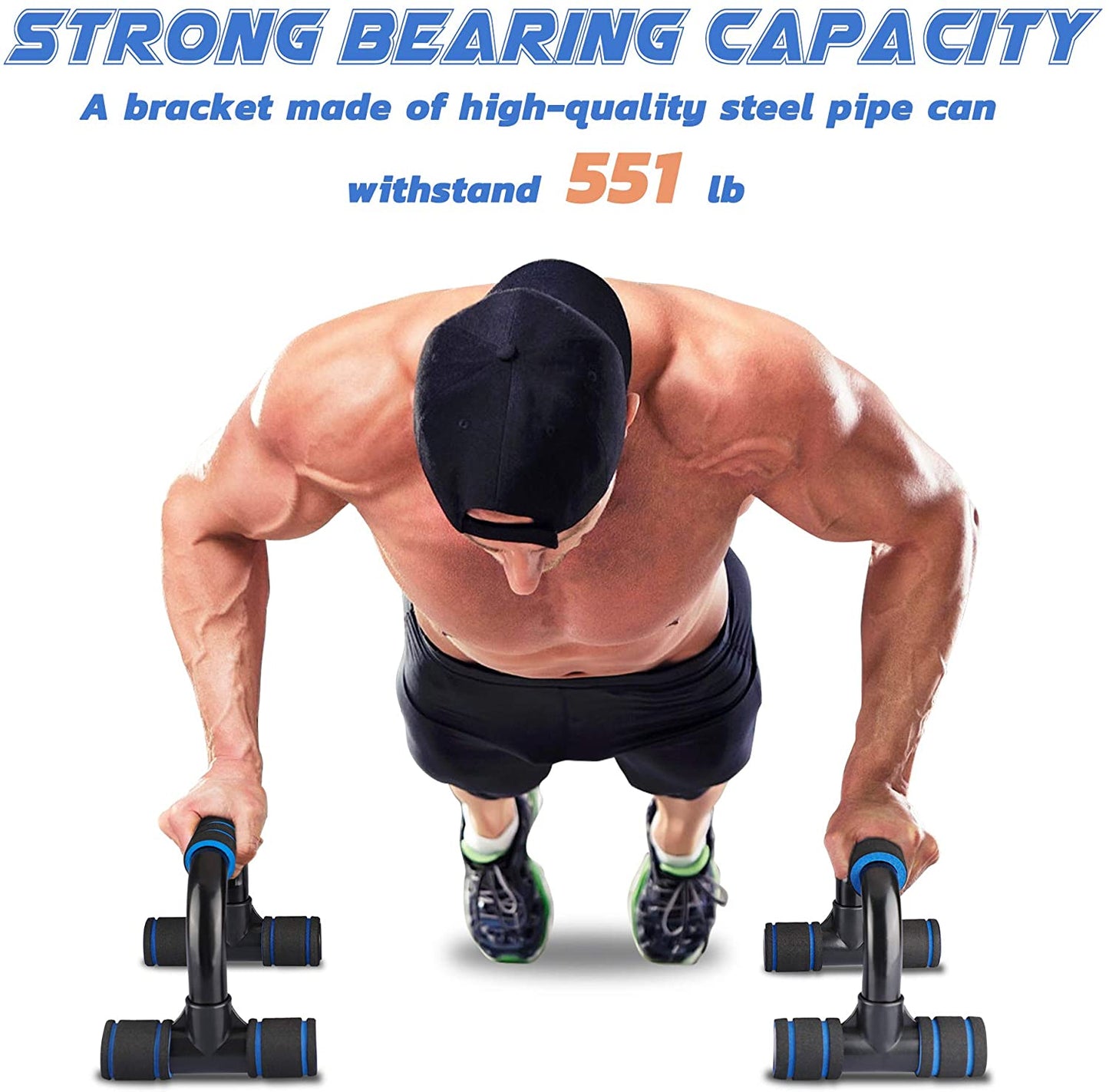 1Pair Push Ups Stands Grip Fitness Equipment Handles Chest Body Buiding Sports Muscular Training Push up racks Snapitonline
