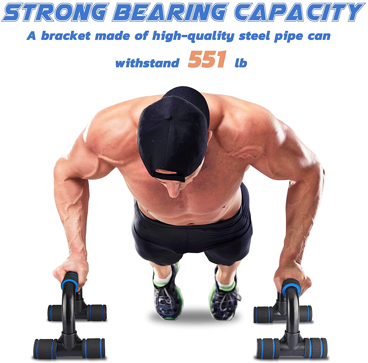 1Pair Push Ups Stands Grip Fitness Equipment Handles Chest Body Buiding Sports Muscular Training Push up racks Snapitonline