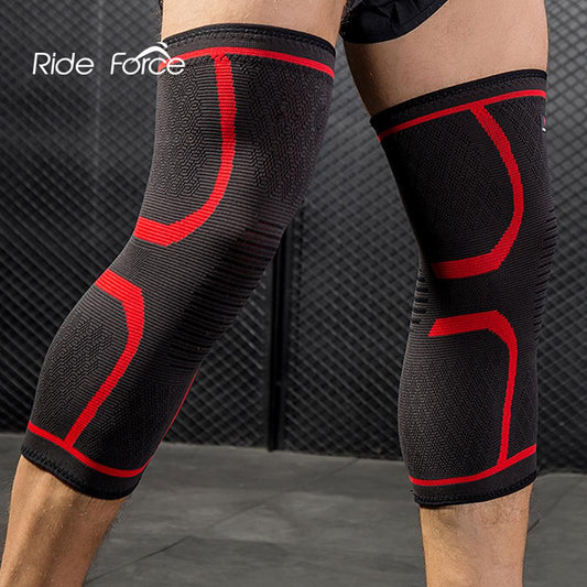 2 Pcs Elastic Knee Pads Nylon Sports Kneepad Fitness Protective Gear Patella Brace Support Running Basketball Volleyball Snapitonline