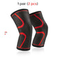 2 Pcs Elastic Knee Pads Nylon Sports Kneepad Fitness Protective Gear Patella Brace Support Running Basketball Volleyball Snapitonline
