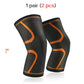 2 Pcs Elastic Knee Pads Nylon Sports Kneepad Fitness Protective Gear Patella Brace Support Running Basketball Volleyball Snapitonline