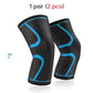 2 Pcs Elastic Knee Pads Nylon Sports Kneepad Fitness Protective Gear Patella Brace Support Running Basketball Volleyball Snapitonline