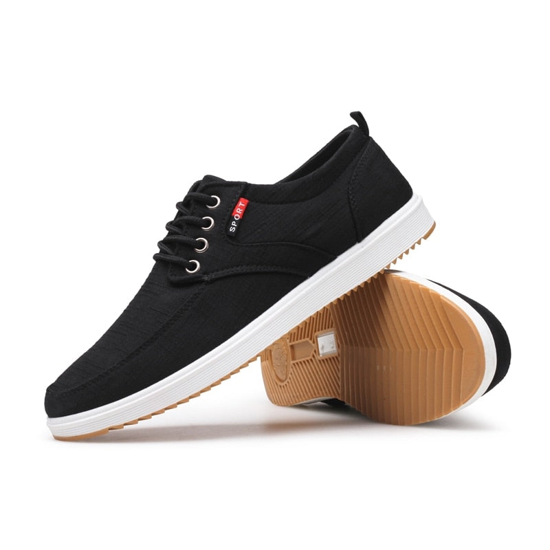 2020 Fashion Men's Shoes Spring Canvas Lace Up Flat High Quality Casual Men Footwear Breathable Handmade Driving Shoes for Male Snapitonline