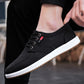 2020 Fashion Men's Shoes Spring Canvas Lace Up Flat High Quality Casual Men Footwear Breathable Handmade Driving Shoes for Male Snapitonline