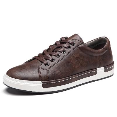 2021 Fashion New Men's Casual Shoes Handmade Vintage Men Shoes Luxury Brown Brand Male Shoes Genuine Leather Men&#39;s Leisure Shoes Snapitonline