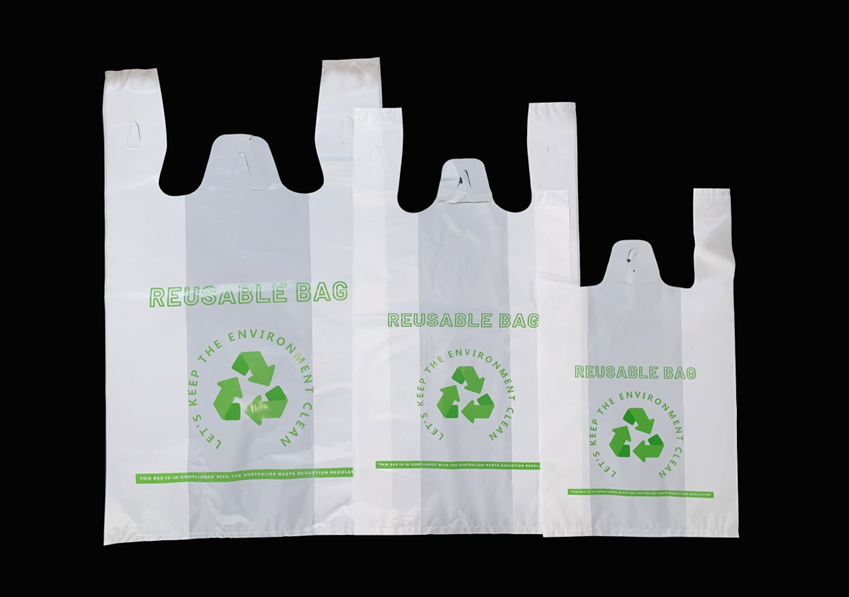 Singlet Checkout Reusable Shopping Carry Bags - Snapitonline