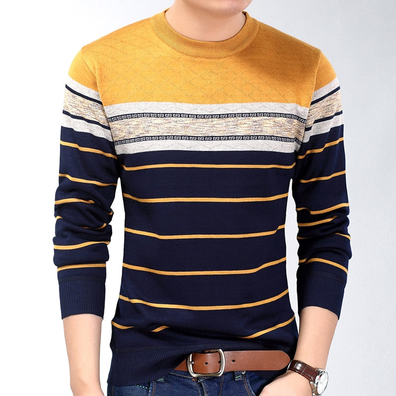 2022 Fashion Casual Clothing Social Fitness Bodybuilding Striped T Shirts Men T-shirt Jersey Tee Shirt Pullover Sweater Camisa Snapitonline