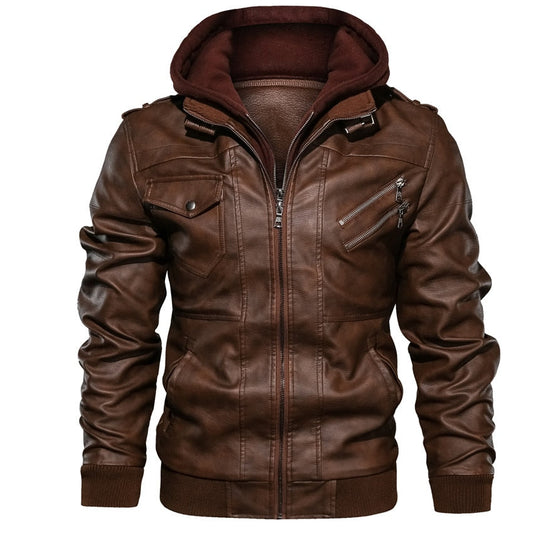 2022 New Mens Leather Jackets Autumn Casual Motorcycle PU Jacket Biker Leather Coats Brand Clothing EU Size Snapitonline