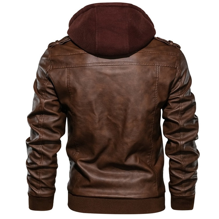 2022 New Mens Leather Jackets Autumn Casual Motorcycle PU Jacket Biker Leather Coats Brand Clothing EU Size Snapitonline