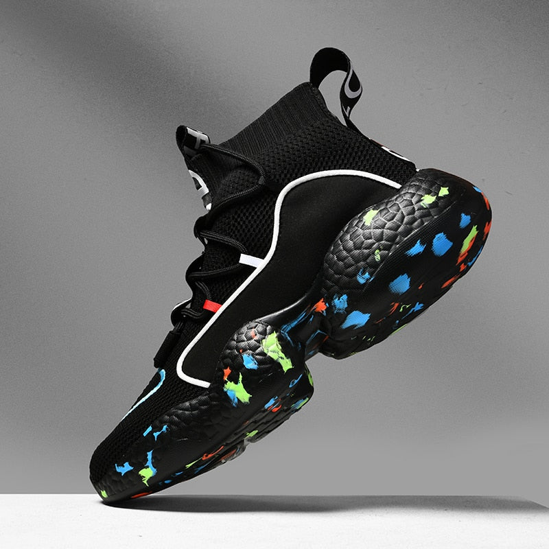 Men Sneakers Summer Fashion Running Shoes Breathable Men Vulcanize Shoes Flat Soft tennis Shoes - Snapitonline