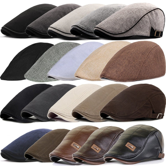 21 Types Men Berets 2021 Spring Autumn Winter Windproof Street Newsboy Beret Hat Retro England Hat Men Hats Peaked Painter Caps Snapitonline