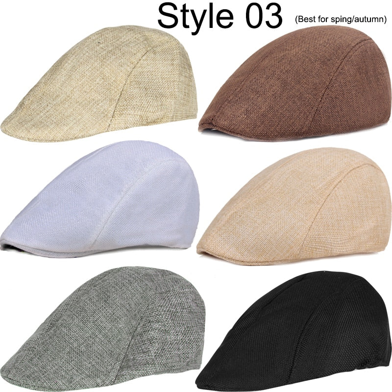 21 Types Men Berets 2021 Spring Autumn Winter Windproof Street Newsboy Beret Hat Retro England Hat Men Hats Peaked Painter Caps Snapitonline