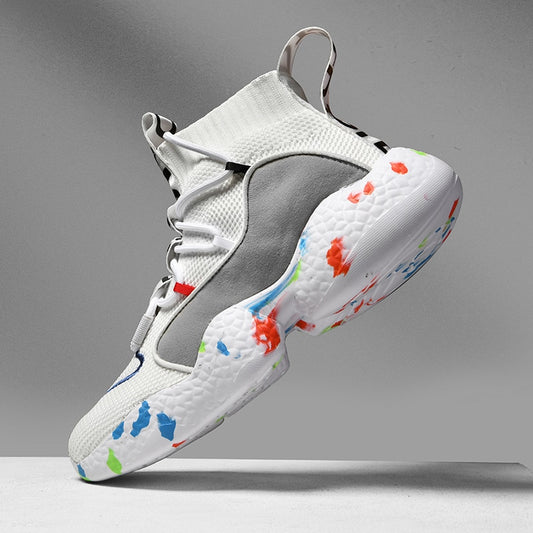 Men Sneakers Summer Fashion Running Shoes Breathable Men Vulcanize Shoes Flat Soft tennis Shoes - Snapitonline