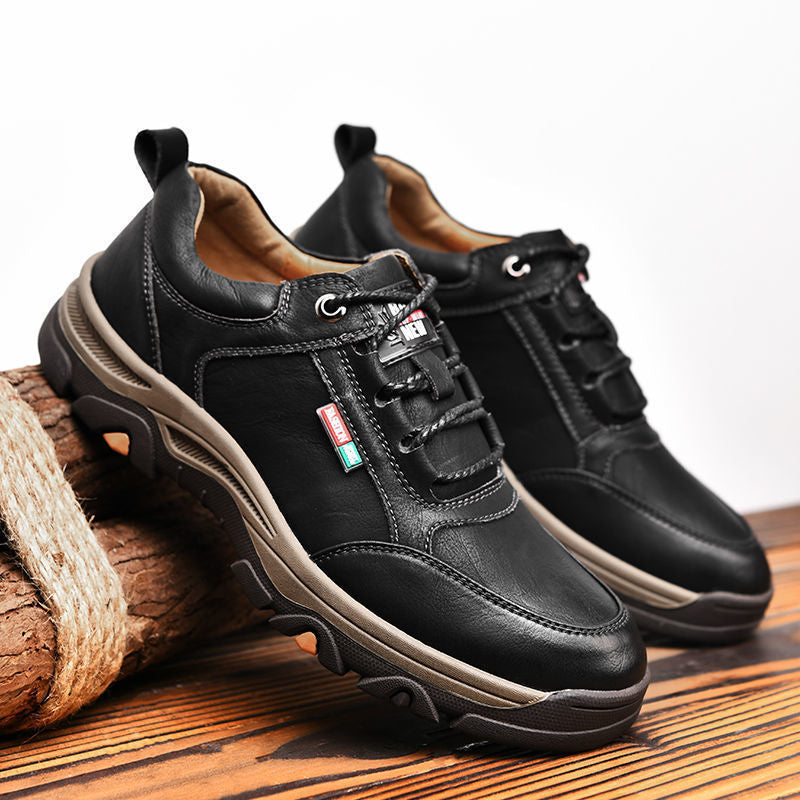 Men Casual Shoes Sneakers 2021 New High Quality Vintage Shoes Men Cow Leather Flats Leather Shoes Men - Snapitonline