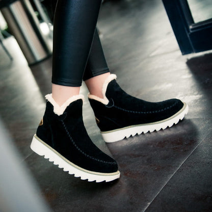 Thick cotton boots fashion snow boots women's boots - Snapitonline
