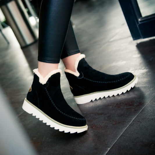 Thick cotton boots fashion snow boots women's boots - Snapitonline
