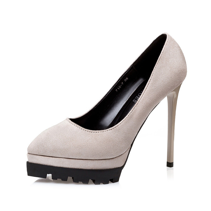 Korean Style High Heels Stiletto Professional Sexy Female Pumps - Snapitonline