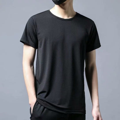 Men's Loose Round Neck Plus Size Short Sleeve T-shirt - Snapitonline