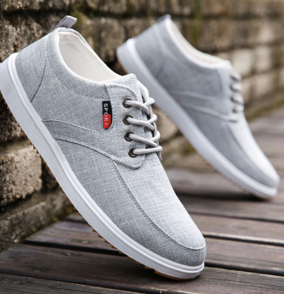 Men Casual Shoes 2021 Summer Canvas Shoes Men Breathable Casual Canvas Men Shoes Walking Men Shoes Chaussure Homme Factory sales - Snapitonline