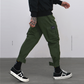 High Street Tide brand multi-pocket function overalls men's beam pants Harlan feet casual pants hiphop lantern pants tide - Snapitonline