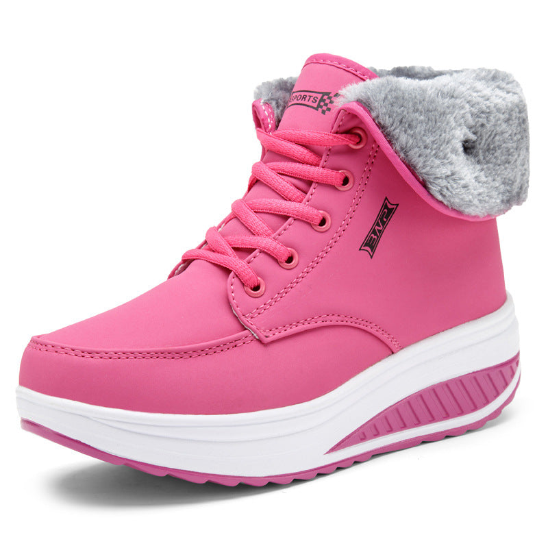 New women's plus velvet cotton boots - Snapitonline