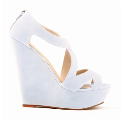 Large size high heels waterproof platform slope OL nightclub hollow women's sandals - Snapitonline