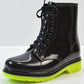 Ladies flat rain boots Martin rain boots water shoes - Snapitonline