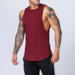 Plain bodybuilding sleeveless vest men - Snapitonline