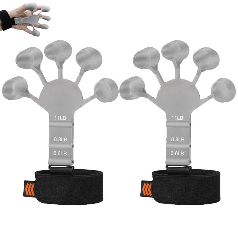 2Pcs Finger Gripper Guitar Finger Exerciser 6 Resistant Strength Trainer Recovery Physical Equipment Hand Strengthener Patients Snapitonline