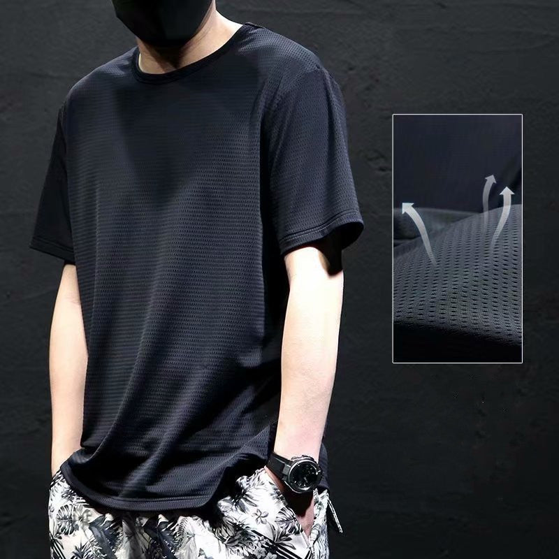 Men's Loose Round Neck Plus Size Short Sleeve T-shirt - Snapitonline