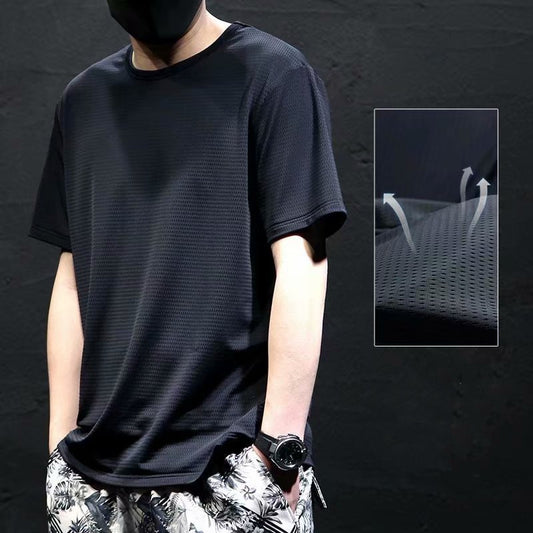 Men's Loose Round Neck Plus Size Short Sleeve T-shirt - Snapitonline