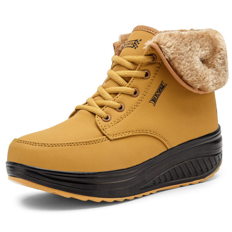 New women's plus velvet cotton boots - Snapitonline