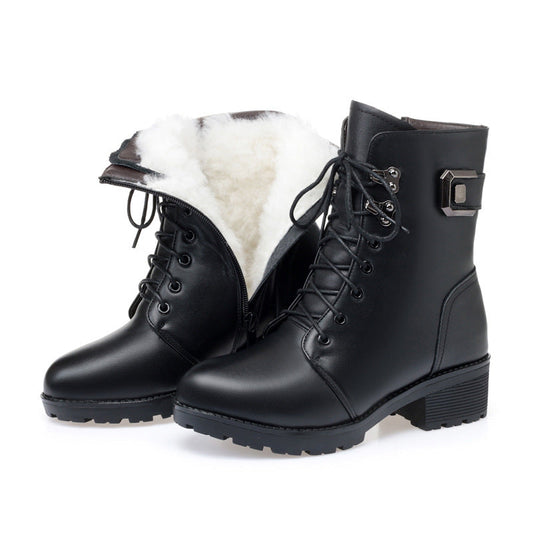 Women's leather short boots - Snapitonline
