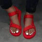 Velcro flat casual sandals - Snapitonline