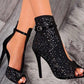 Fishbill Rhinestone Heels - Snapitonline