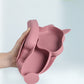 4/6/8 PCS Baby Soft Silicone Sucker Bowl Plate Cup Bibs Spoon Fork Sets Non-slip Tableware Children's Feeding Dishes BPA Free Snapitonline