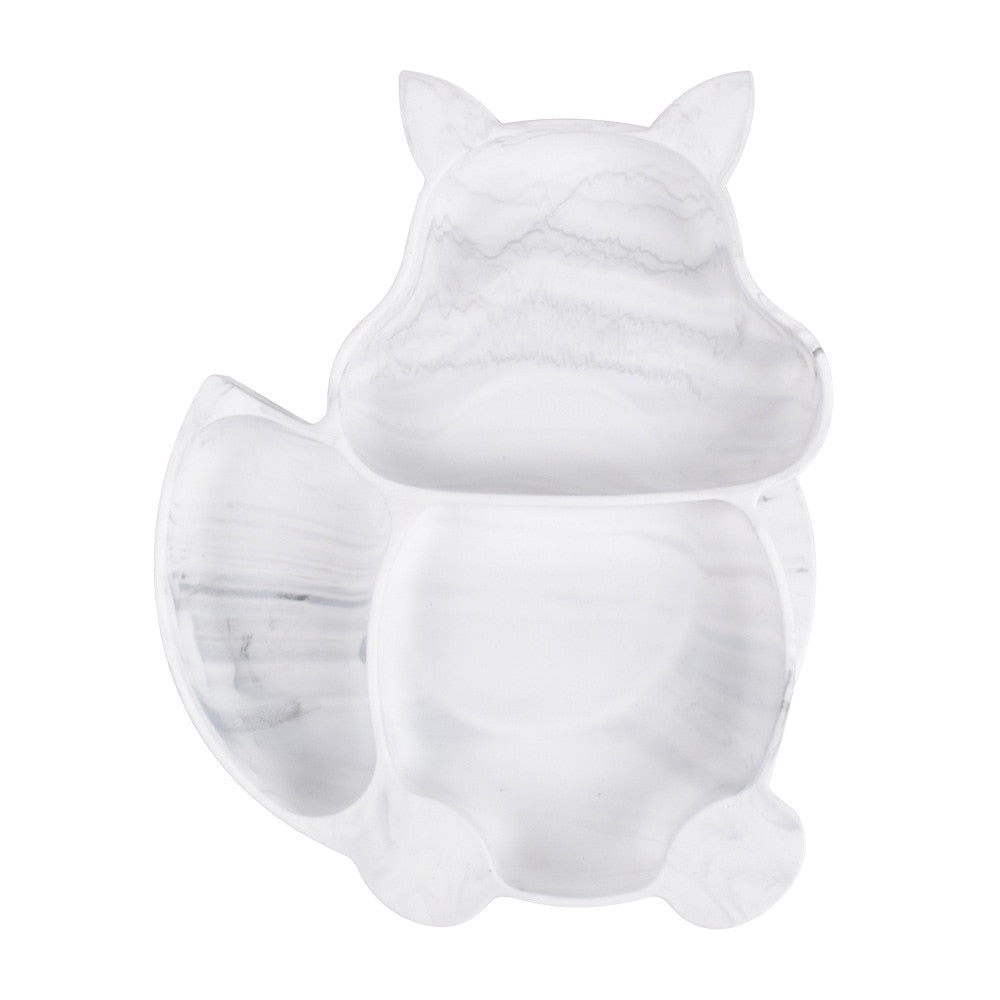 4/6/8 PCS Baby Soft Silicone Sucker Bowl Plate Cup Bibs Spoon Fork Sets Non-slip Tableware Children's Feeding Dishes BPA Free Snapitonline