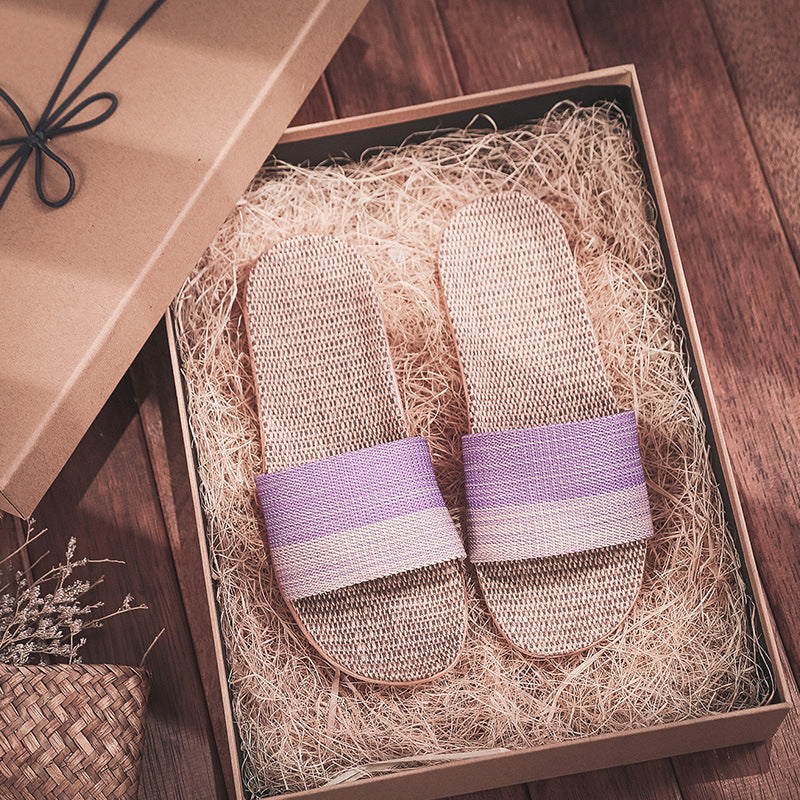 Linen slippers - Snapitonline