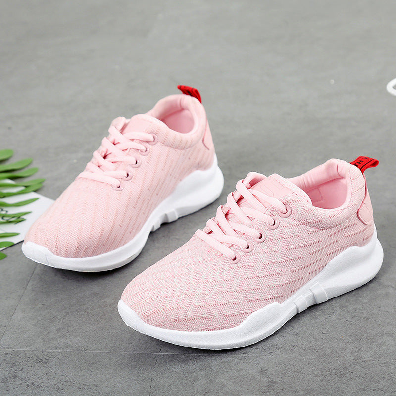 Korean Style Breathable Knitted Sneakers For Women - Snapitonline
