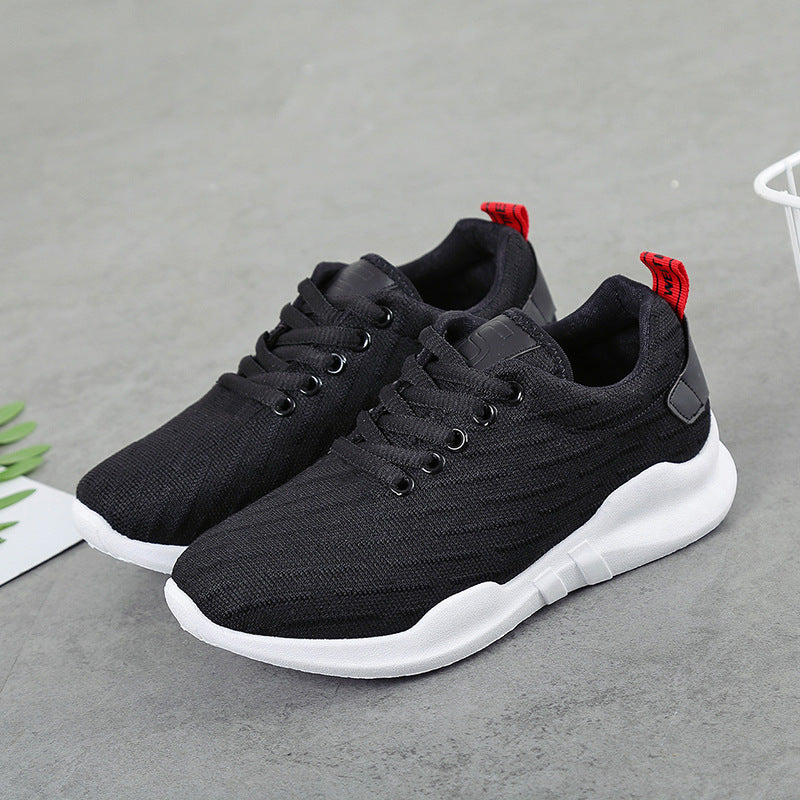 Korean Style Breathable Knitted Sneakers For Women - Snapitonline