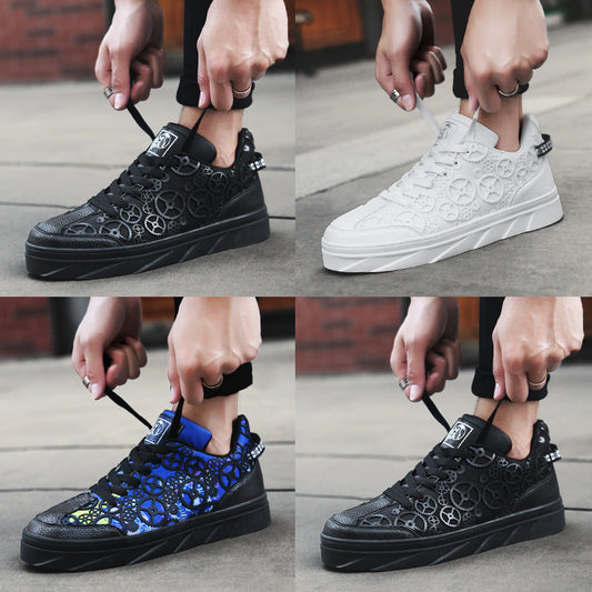 New student shoes men Korean version of the tide white shoes men's casual sports shoes men - Snapitonline