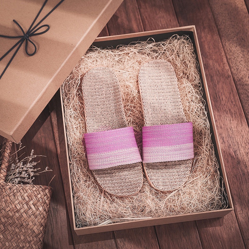 Linen slippers - Snapitonline