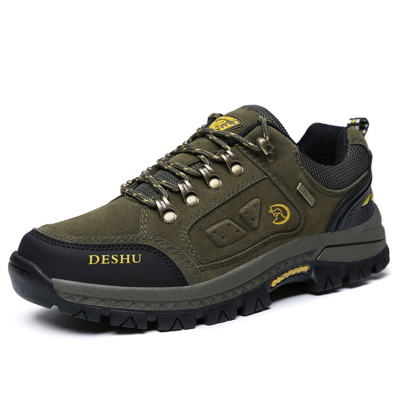 New outdoor mountaineering shoes, waterproof sneakers for men and women in autumn and winter, wearable and antiskid shoes for men's foreign trade sports shoes - Snapitonline