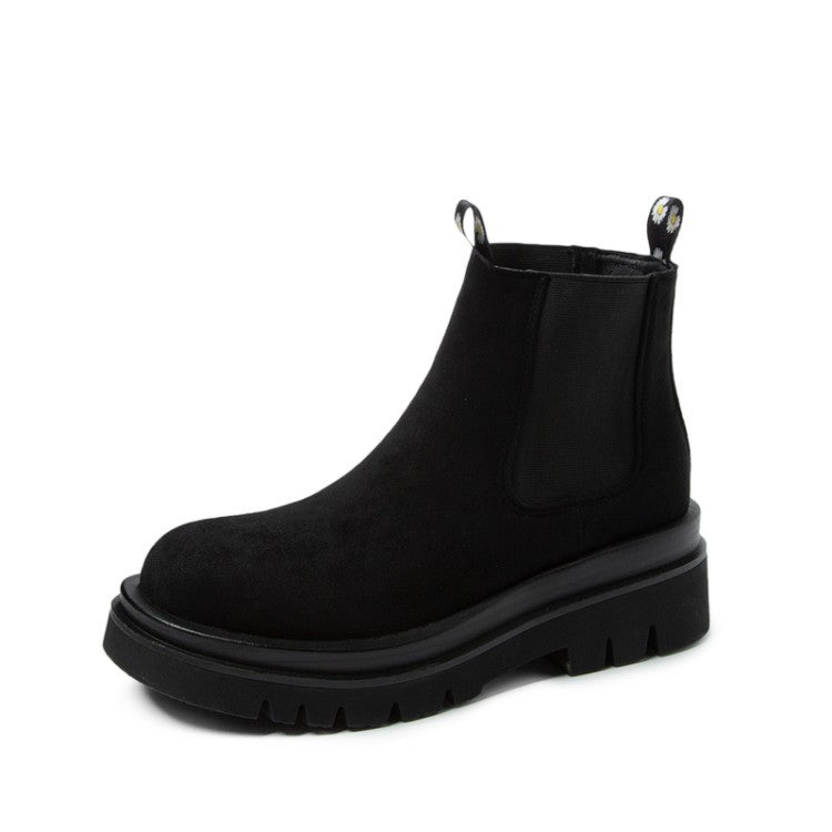 Thick-soled Martin Boots Short Boots Suede Women's Boots - Snapitonline