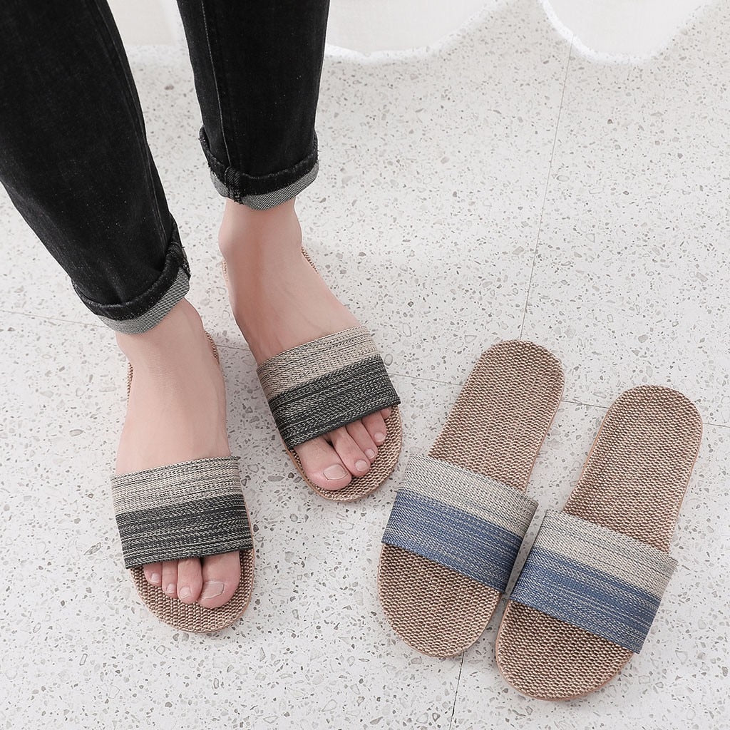 Linen slippers - Snapitonline