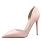 Womens Pumps Shoes Dorsay High Heels Pointed Toe Patent Leather - Snapitonline
