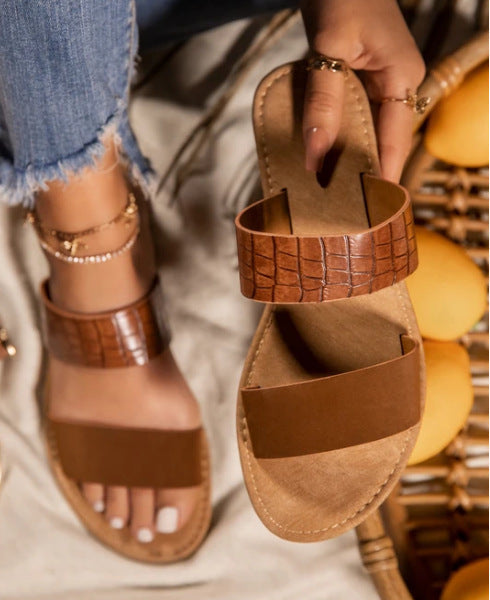 Sandals Flat Women's Summer Flat Sandals - Snapitonline