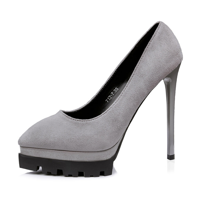 Korean Style High Heels Stiletto Professional Sexy Female Pumps - Snapitonline
