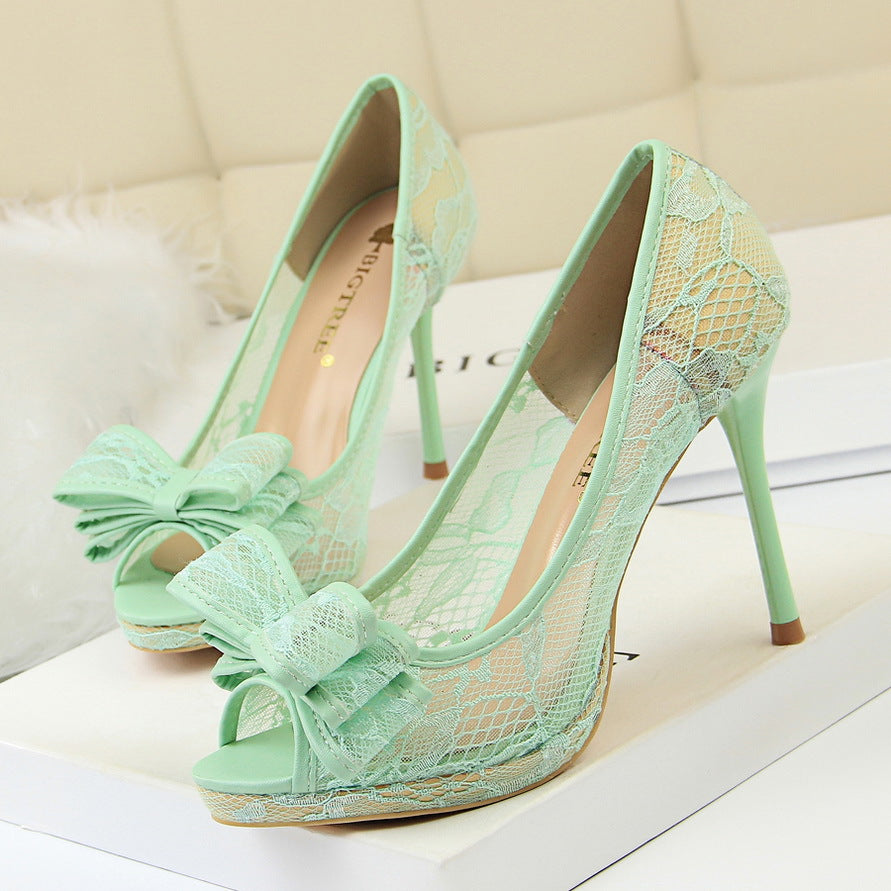 Lace high heels - Snapitonline